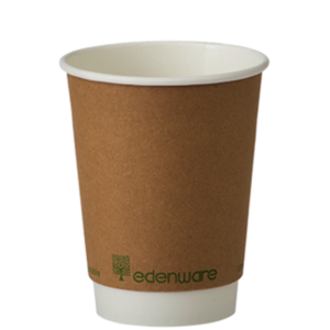 12oz Kraft Double Wall Recyclable Cups (Qty 100)