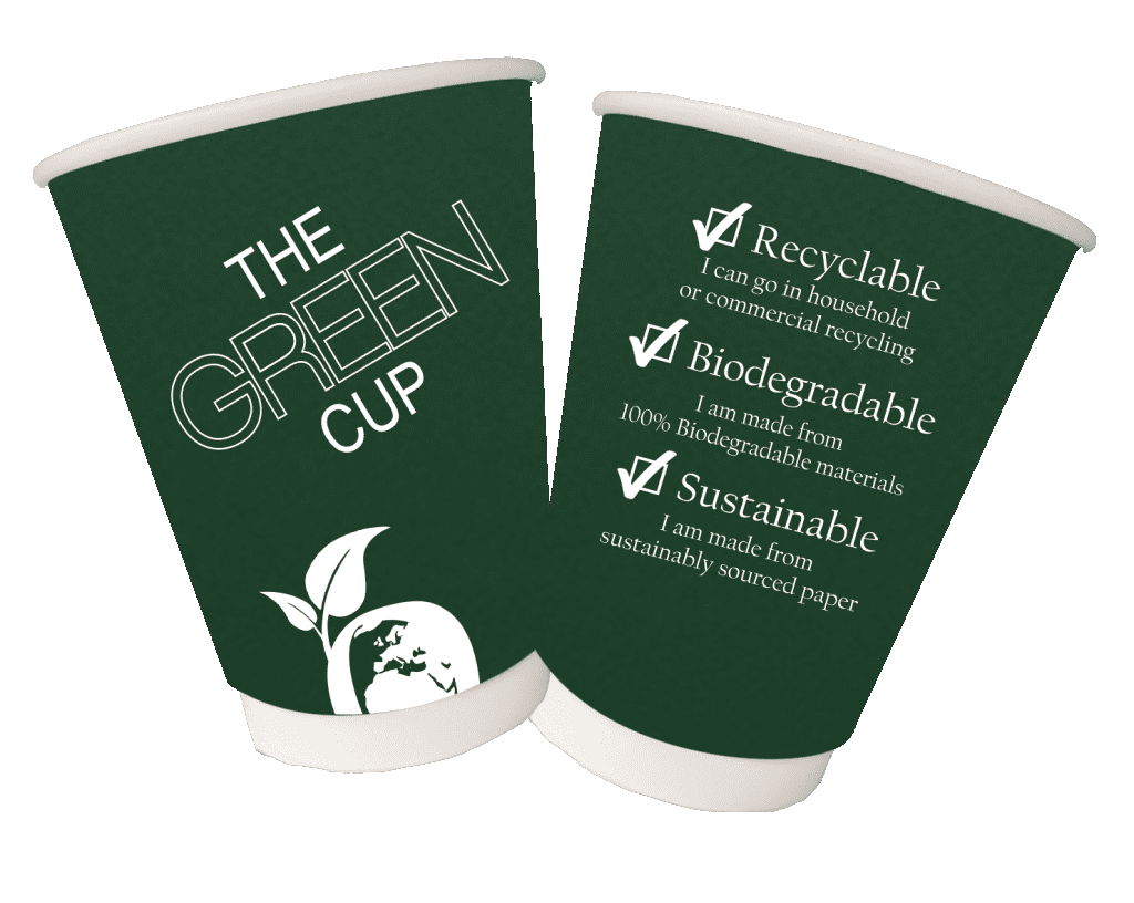 12oz The Green Cup Biodegradable Cups (Qty 100)