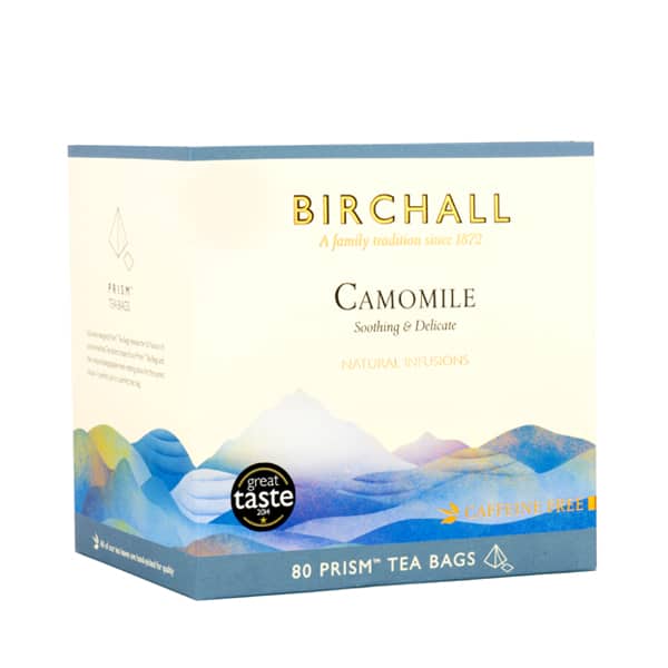Birchall Camomile Flowers Tea 80 Prism Bags - Image 2