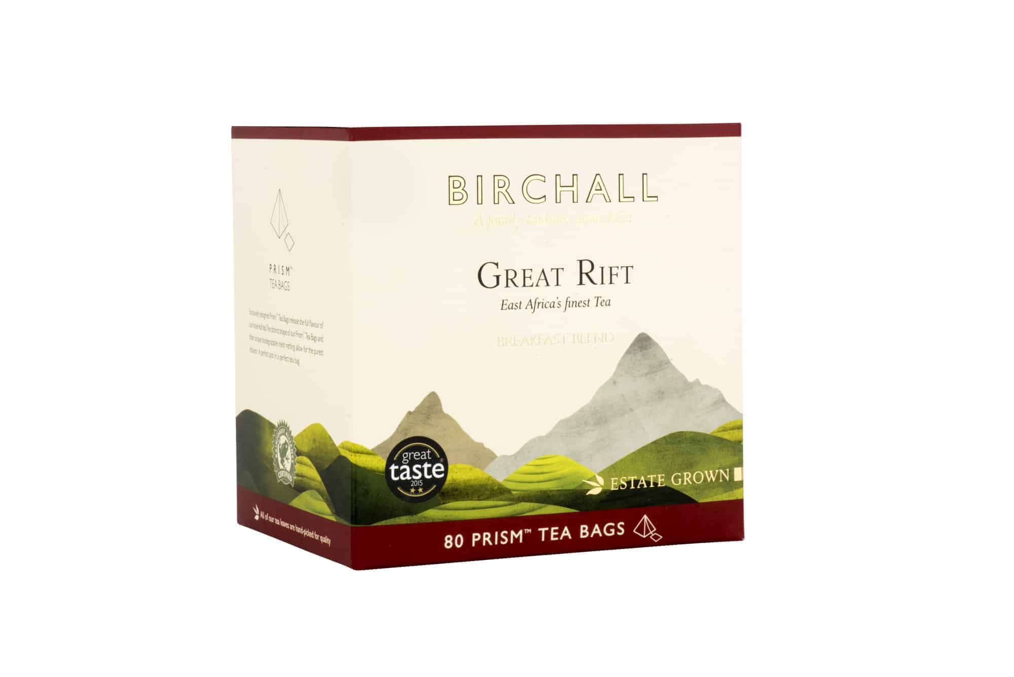 Birchall Great Rift Breakfast Tea 80 Prism Bags - Image 2