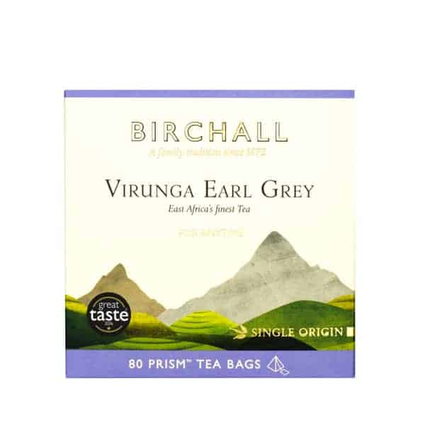 Birchall Virunga Earl Grey Tea 80 Prism Bags