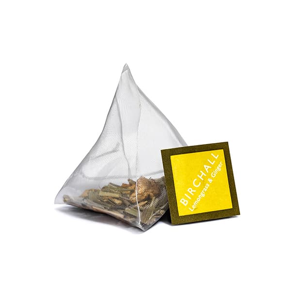 Birchall Lemongrass & Ginger Tea 80 Prism Bags - Image 3