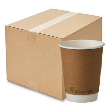 12oz Kraft Double Wall Recyclable Cups (Qty 500)