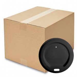 12oz Recyclable Lids, Black (Qty 1000)