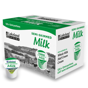 Lakeland Long Life Semi-skimmed Milk Portion Pots (Qty 120)